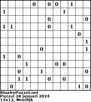 Binaire Puzzel