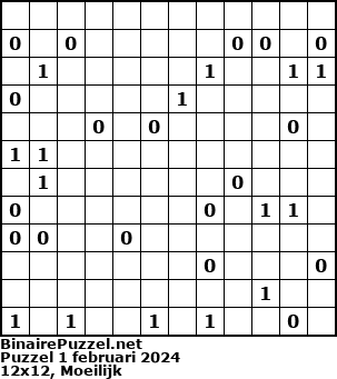 Binaire Puzzel