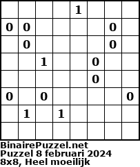 Binaire Puzzel