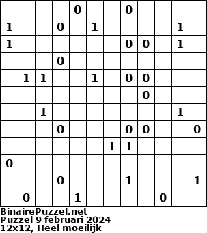Binaire Puzzel