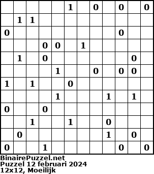 Binaire Puzzel