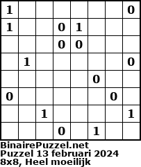 Binaire Puzzel