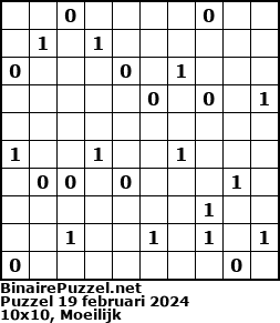 Binaire Puzzel