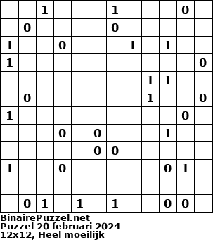 Binaire Puzzel