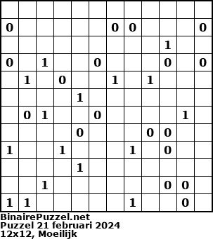 Binaire Puzzel