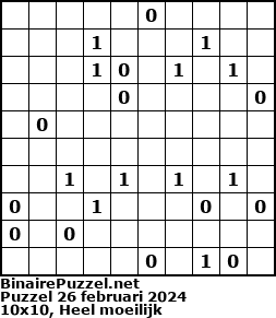 Binaire Puzzel