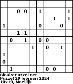 Binaire Puzzel