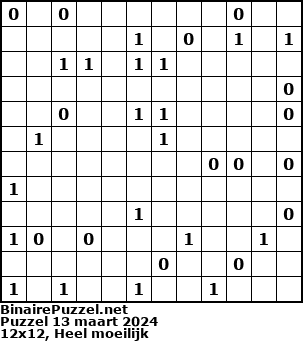 Binaire Puzzel