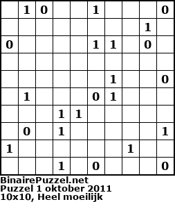 Binaire Puzzel
