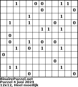 Binaire Puzzel