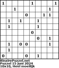Binaire Puzzel