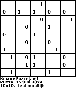 Binaire Puzzel