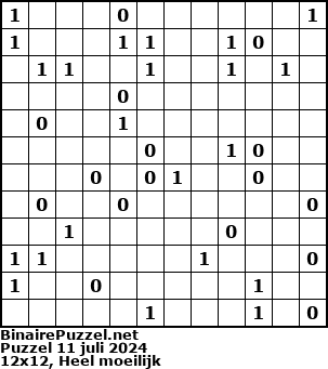 Binaire Puzzel
