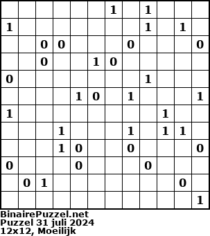 Binaire Puzzel