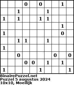 Binaire Puzzel