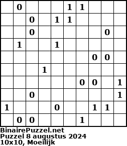 Binaire Puzzel