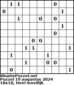 Binaire Puzzel