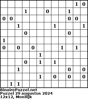 Binaire Puzzel