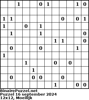 Binaire Puzzel