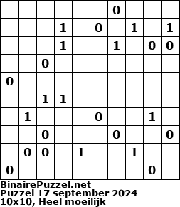 Binaire Puzzel