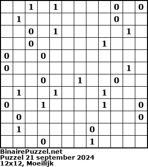 Binaire Puzzel