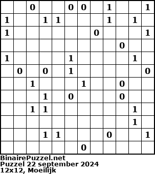 Binaire Puzzel