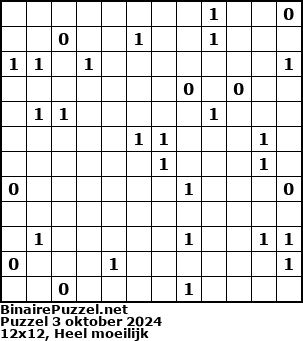 Binaire Puzzel