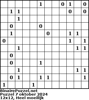 Binaire Puzzel