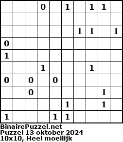 Binaire Puzzel