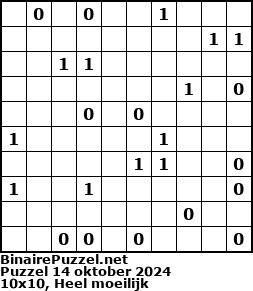Binaire Puzzel
