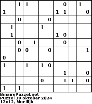 Binaire Puzzel