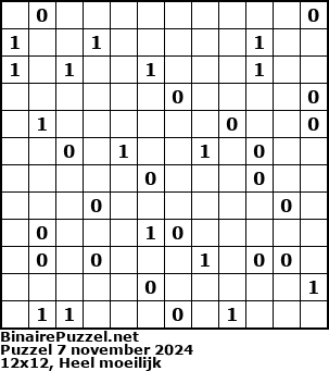 Binaire Puzzel