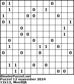Binaire Puzzel