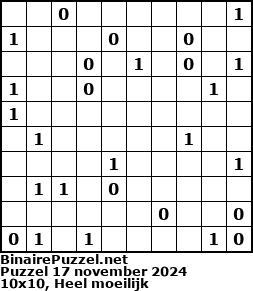 Binaire Puzzel