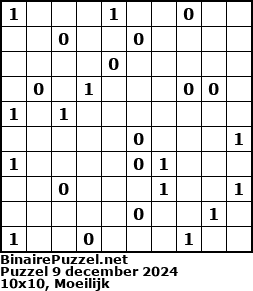 Binaire Puzzel