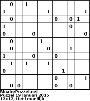 Binaire Puzzel