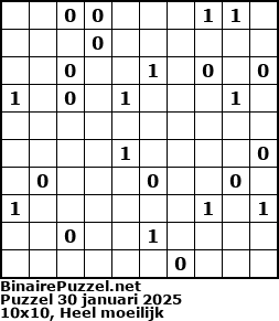 Binaire Puzzel