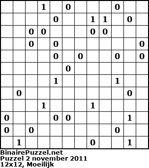 Binaire Puzzel