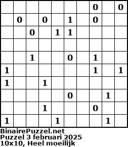 Binaire Puzzel