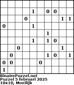 Binaire Puzzel