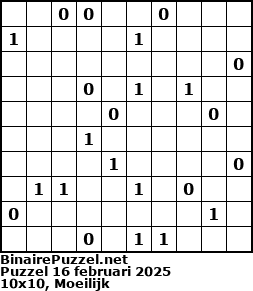 Binaire Puzzel