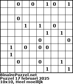 Binaire Puzzel