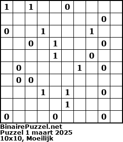Binaire Puzzel