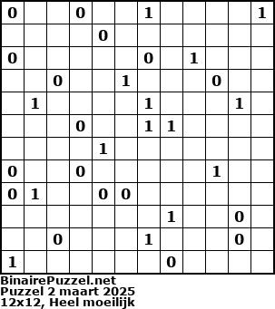 Binaire Puzzel