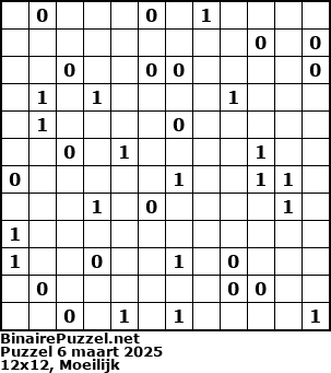 Binaire Puzzel