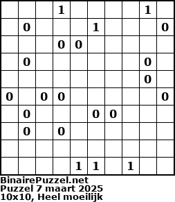 Binaire Puzzel