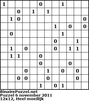 Binaire Puzzel