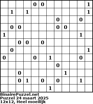 Binaire Puzzel