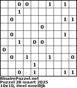 Binaire Puzzel