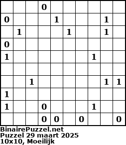 Binaire Puzzel